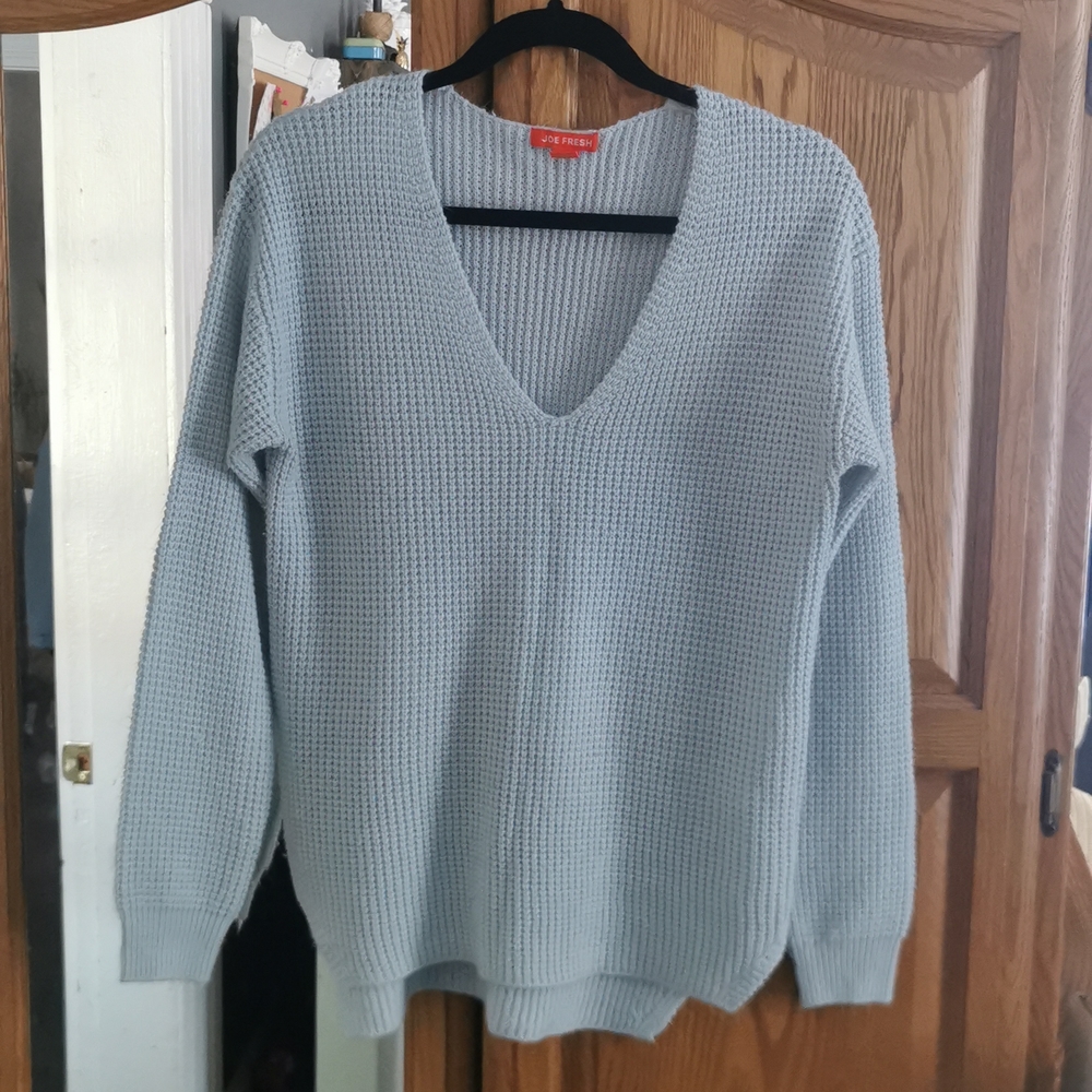 Baby blue knit sweater